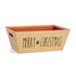 Paperboard Tray w/Inset Handles- Kraft w/Merry Christmas - Nandy&