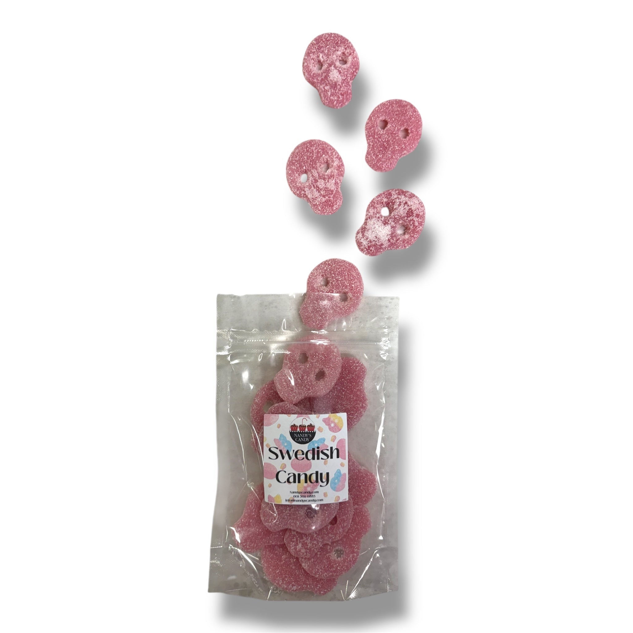 Pinky Sour Skulls Swedish Candy - Nandy's CandyPinky Sour Skulls Swedish Candy