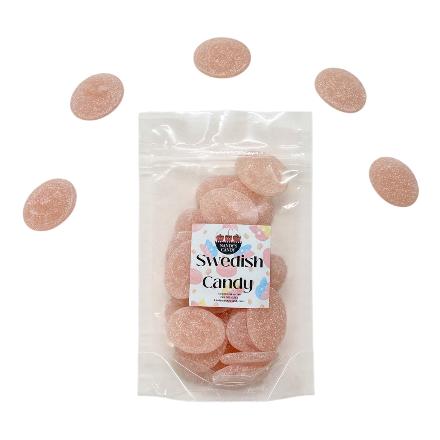 S - MÄRKE Sour Watermelon Ovals Swedish Candy - Nandy's CandyS - MÄRKE Sour Watermelon Ovals Swedish Candy