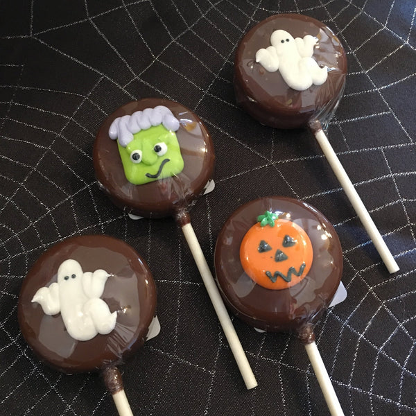 Single chocolate covered Halloween Oreos - Nandy's CandySingle chocolate covered Halloween Oreos