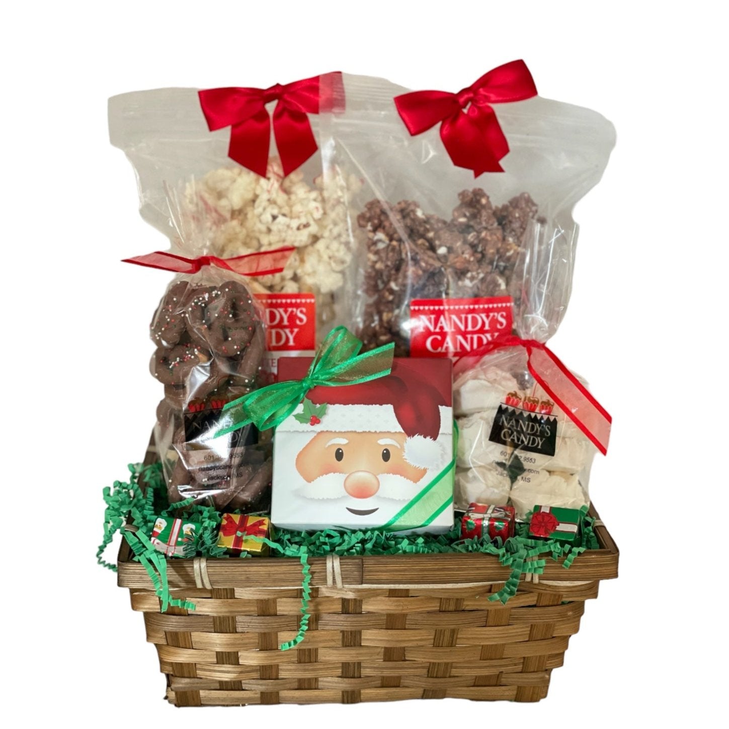 Small Christmas Gift Basket - Nandy's CandySmall Christmas Gift Basket