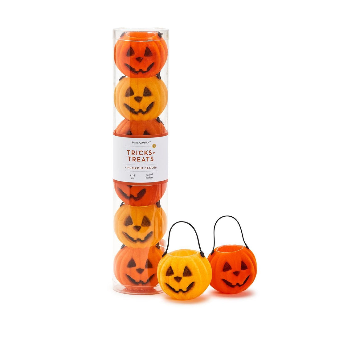 Small Flocked Jack - o - Lantern Pumpkins - Nandy&