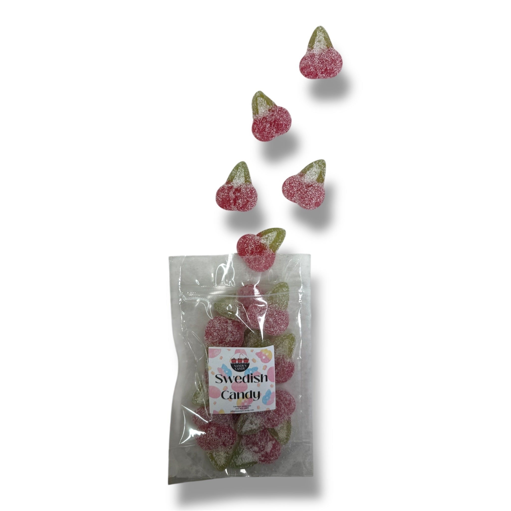 Sour Fizzy Cherries Swedish Candy - Nandy&