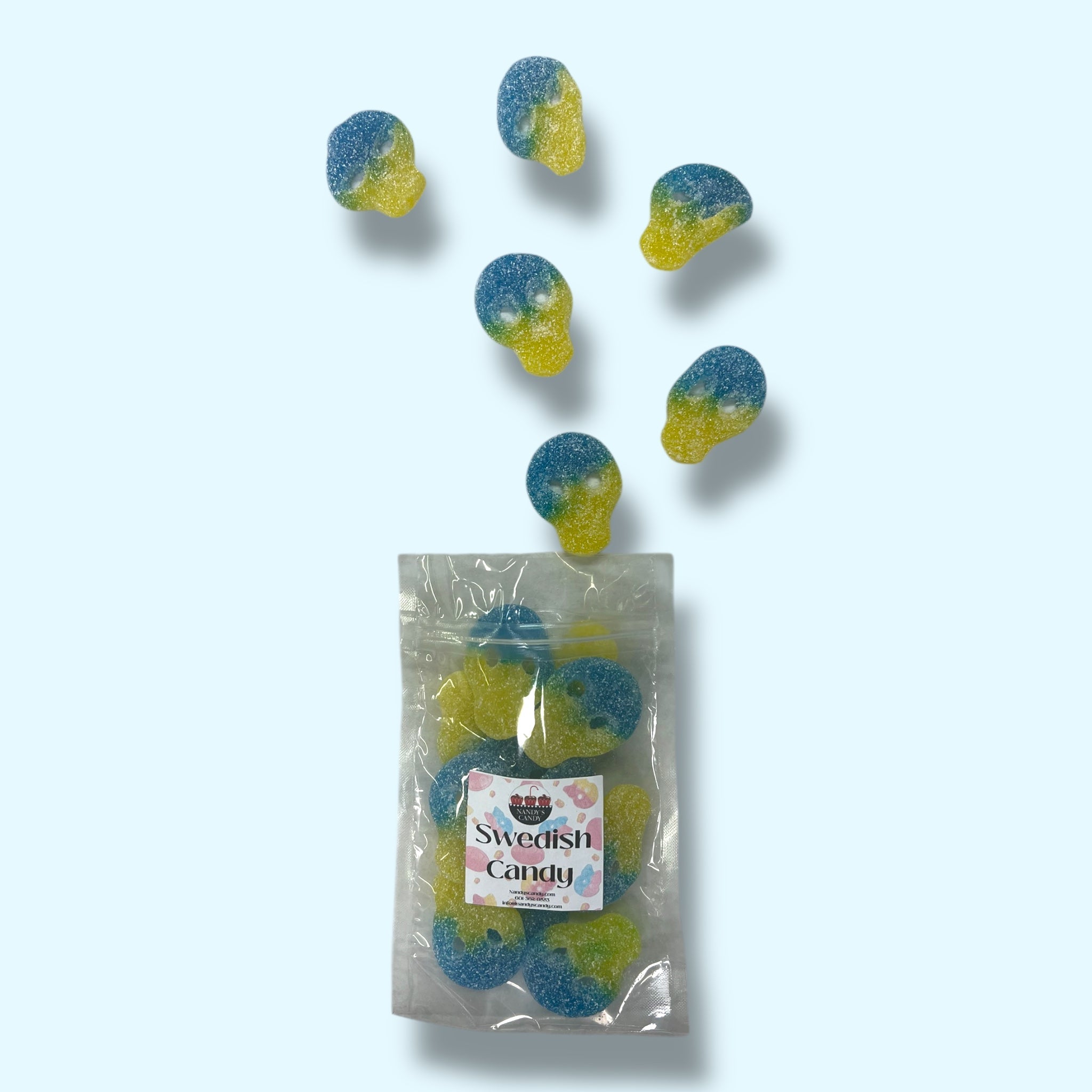 Swedish sour skull - 2kg / 4.409 lbs - Nandy's Candy