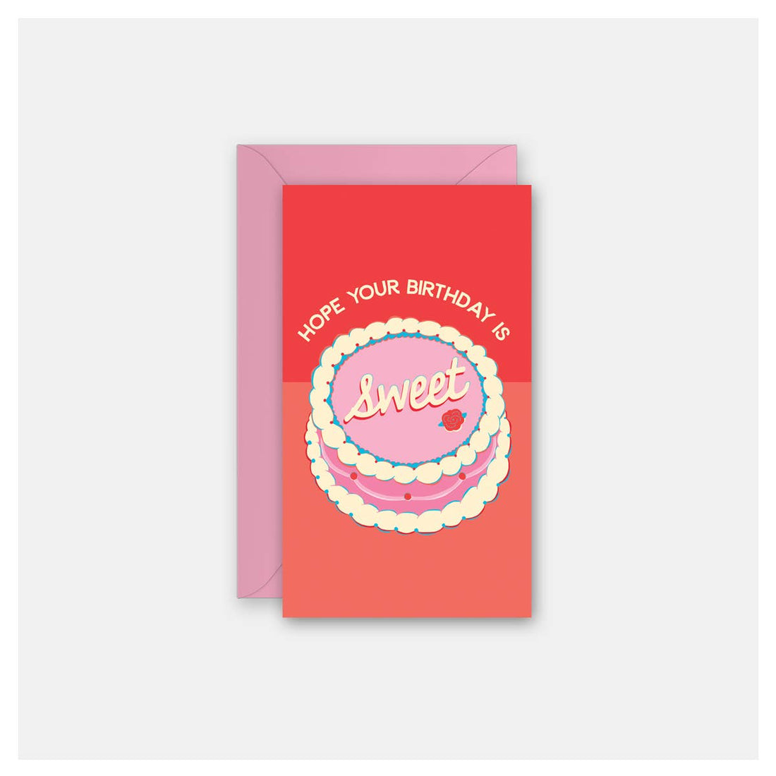 Sweet Birthday Cake - Gift Enclosure Card - Nandy&
