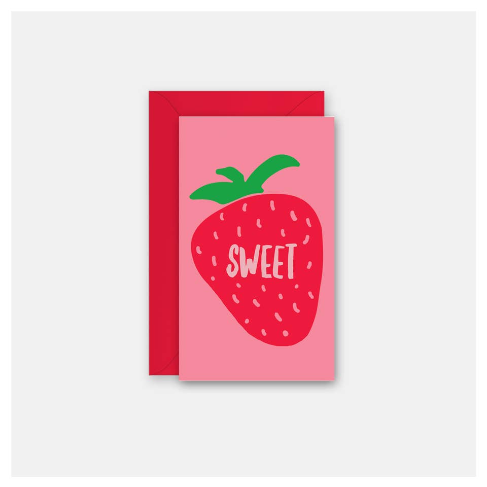Sweet Strawberry - Gift Enclosure Card - Nandy&