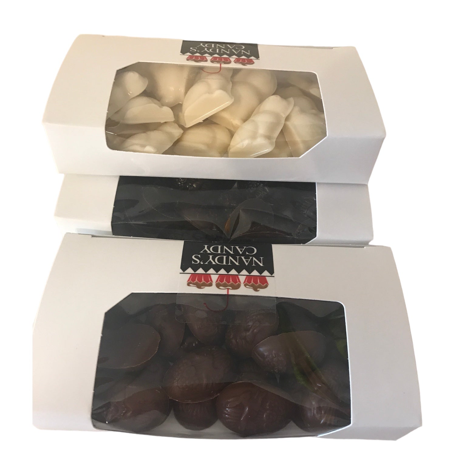 Bite Size Solid Chocolates - Nandy's CandyBite Size Solid Chocolates