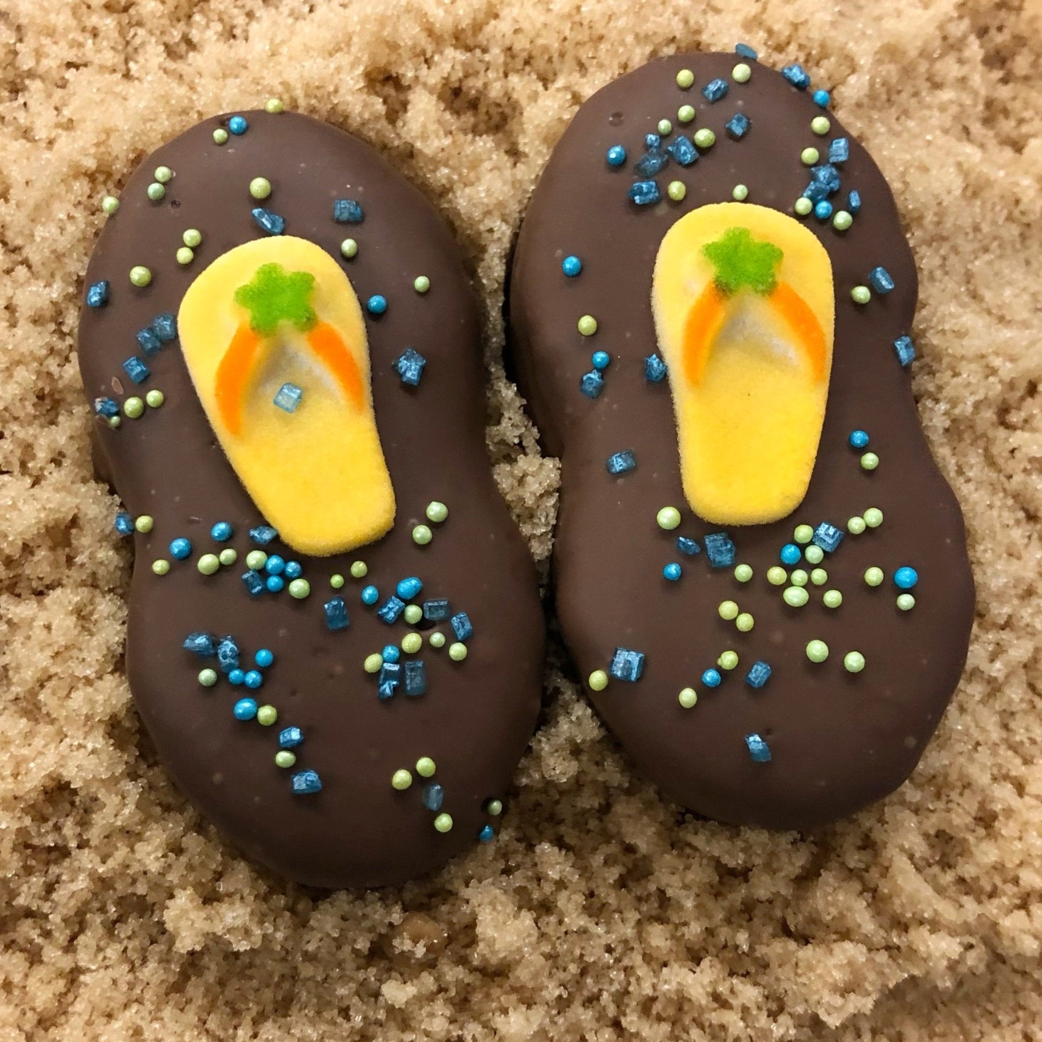 Chocolate Covered Peanut Butter Cookies - Nandy's CandyChocolate Covered Peanut Butter Cookies