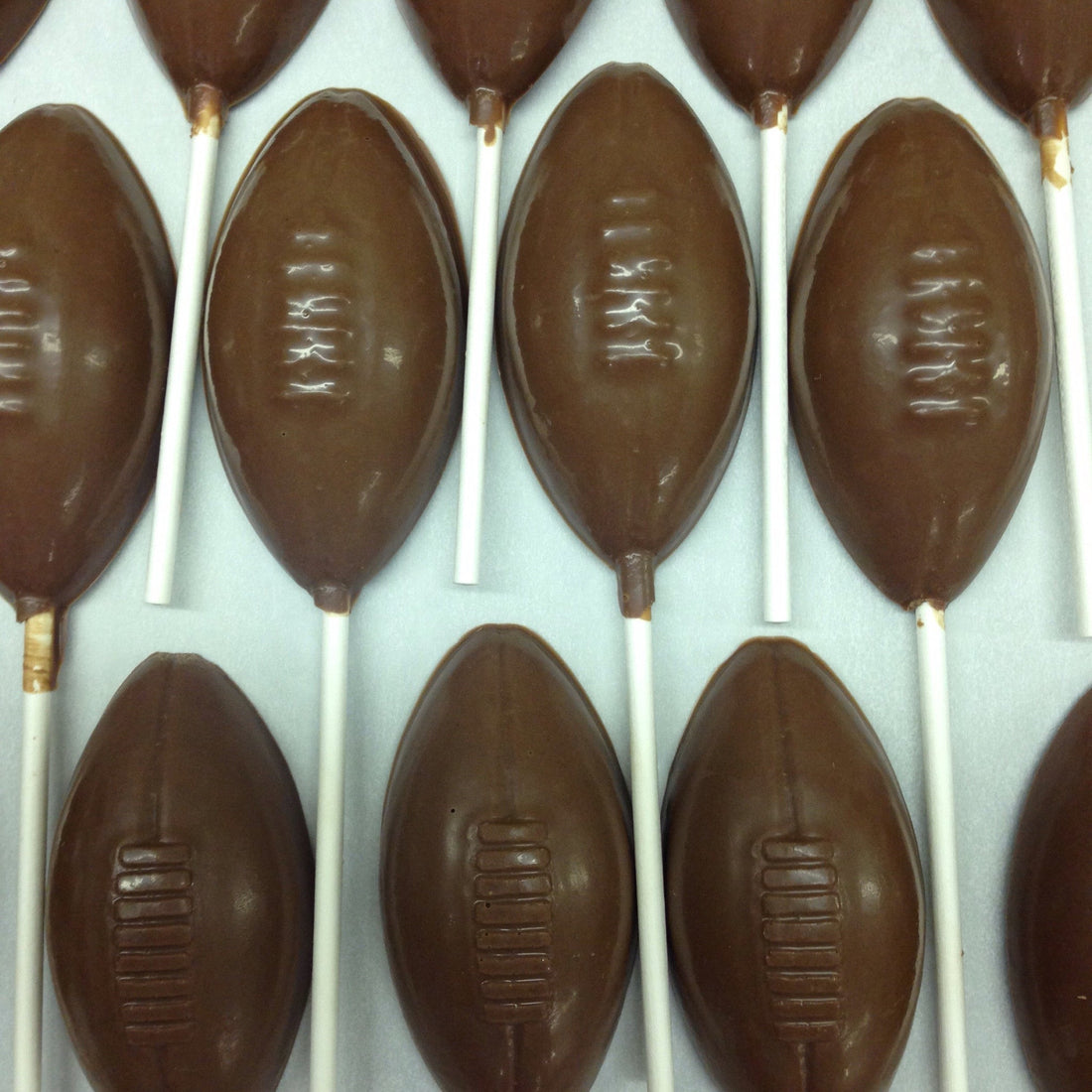 Chocolate football suckers - Nandy&