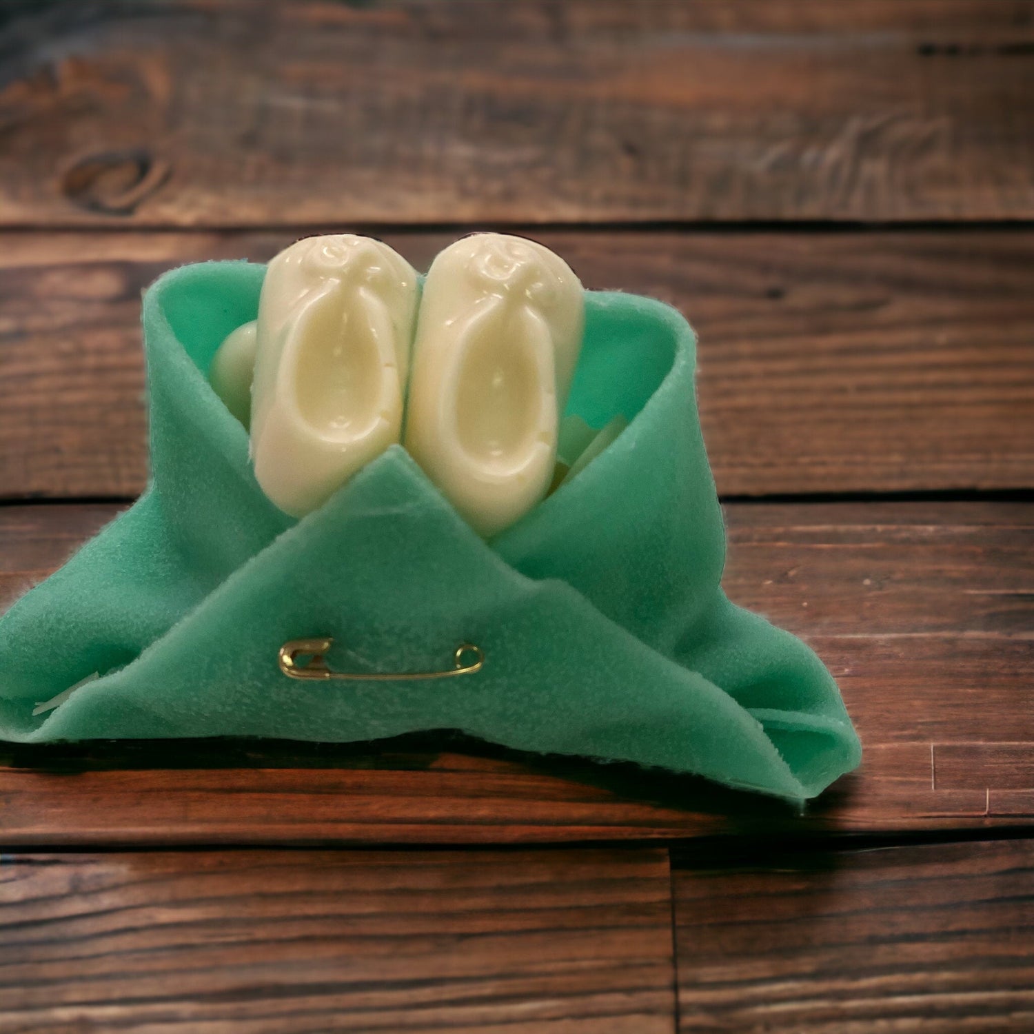 Mint Baby Booties - Nandy&