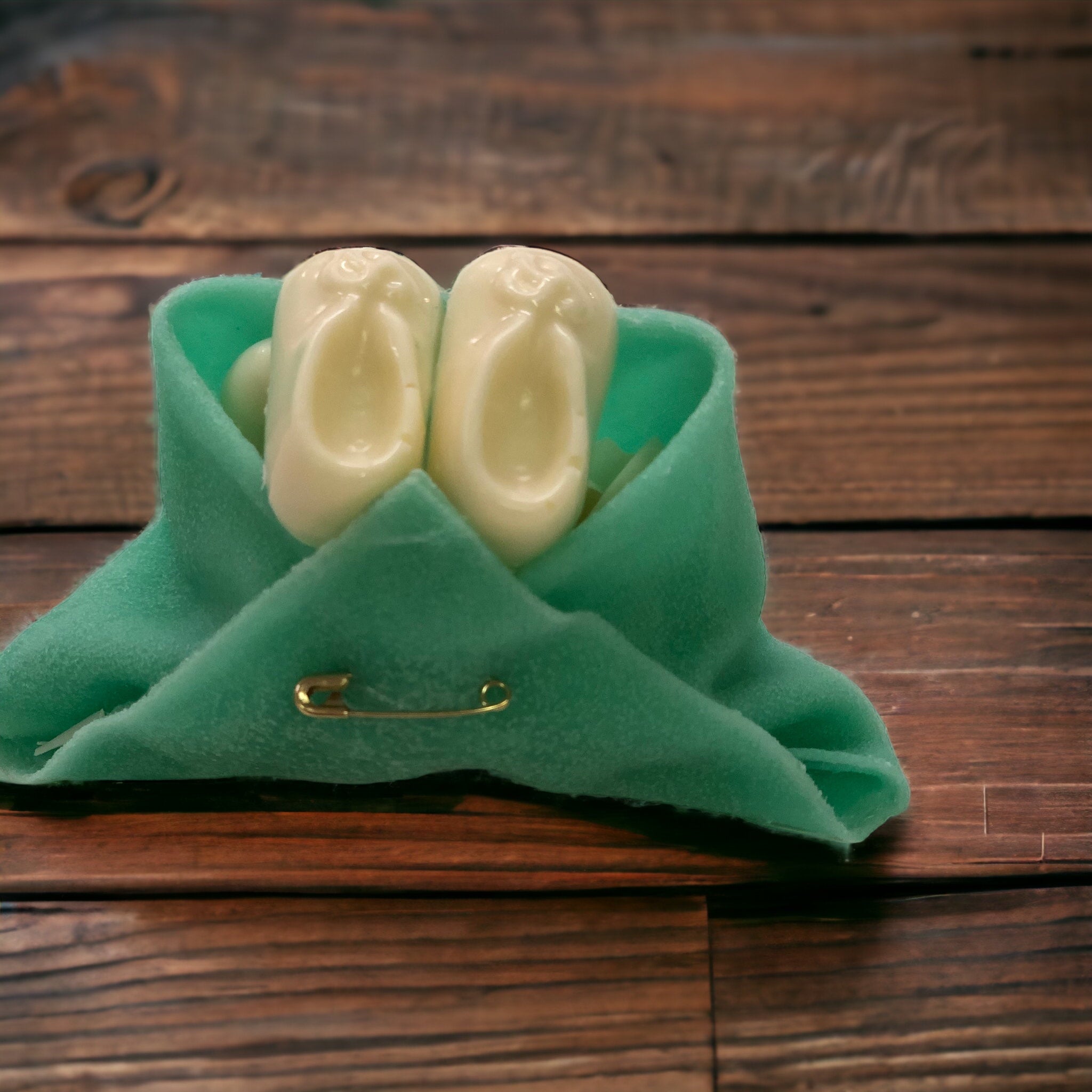 Mint Baby Booties - Nandy&