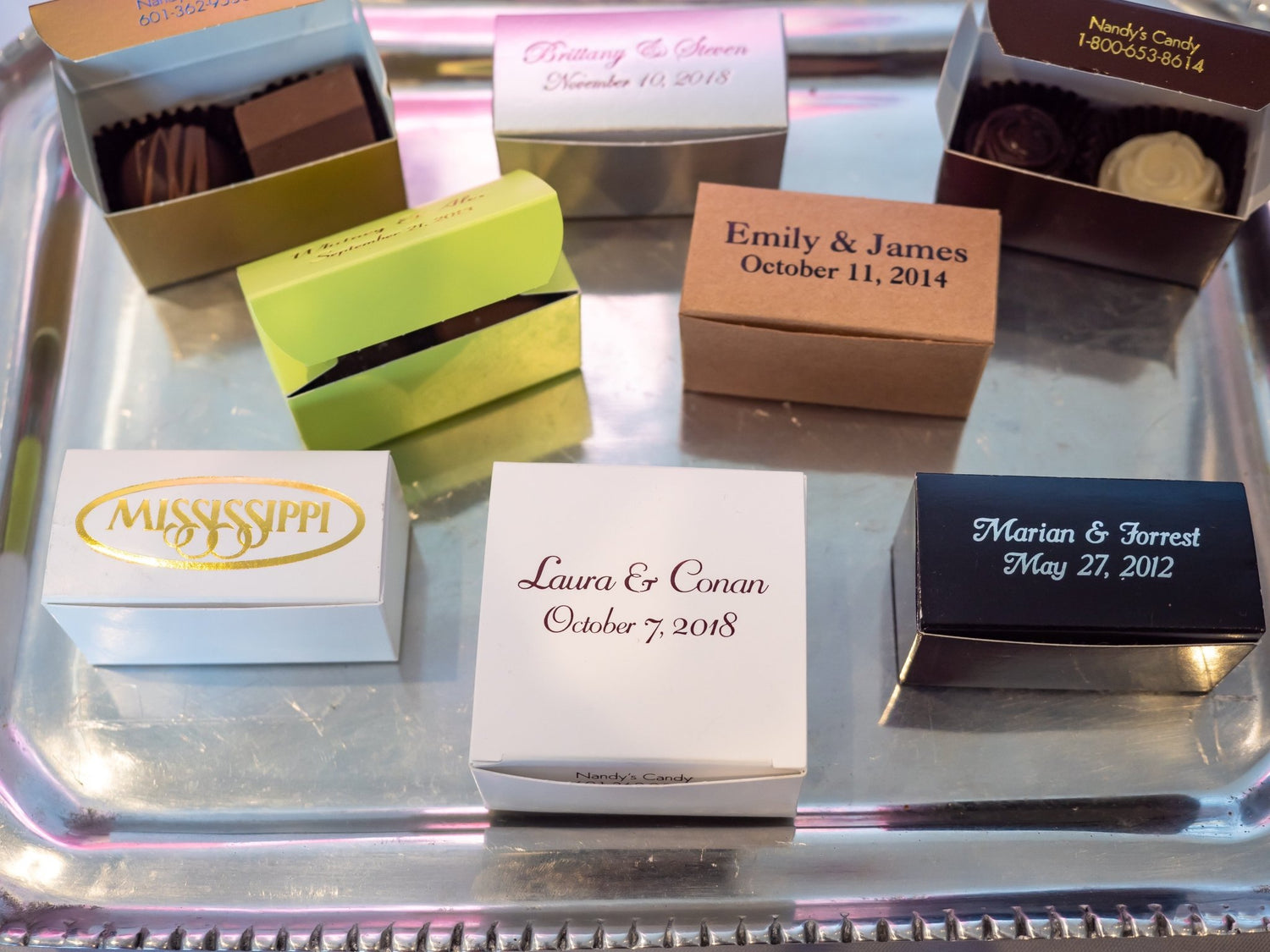 Personalized Wedding Favor Boxes - Nandy&