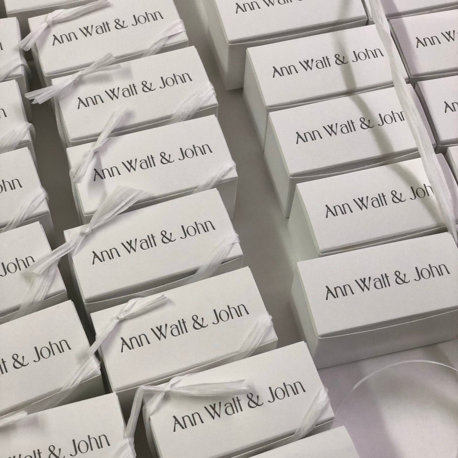 Personalized Wedding Favor Boxes - Nandy&