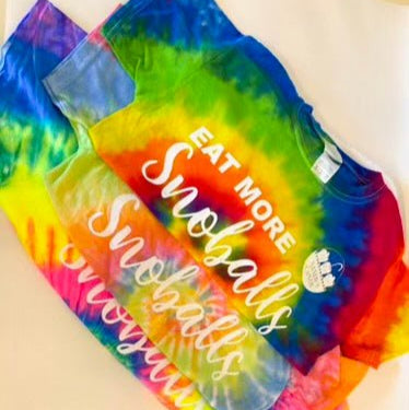 Short Sleeve Tie-Dye Nandy's Candy Snoball T-shirts - Nandy's CandyShort Sleeve Tie-Dye Nandy's Candy Snoball T-shirts