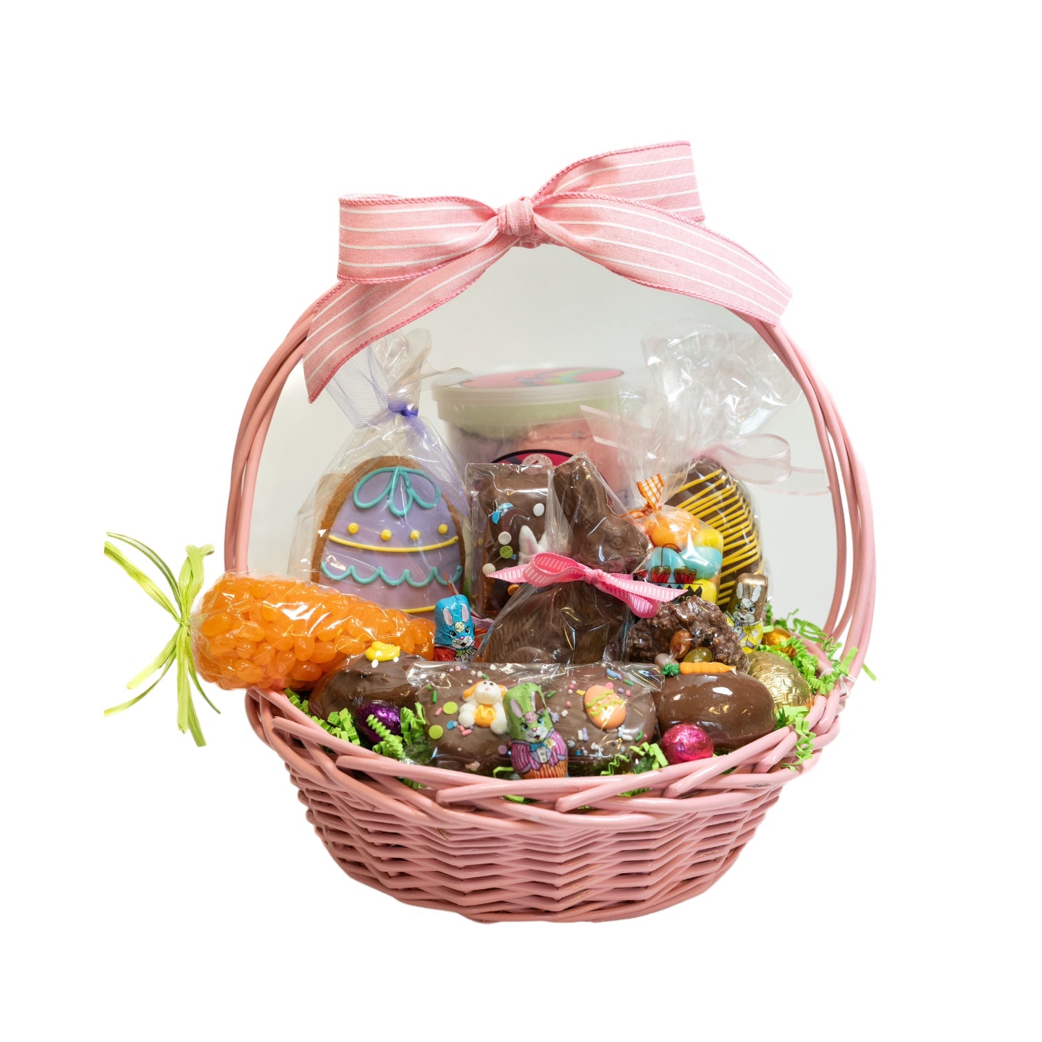 Small Round Willow Easter Baskets - Nandy's CandySmall Round Willow Easter Baskets