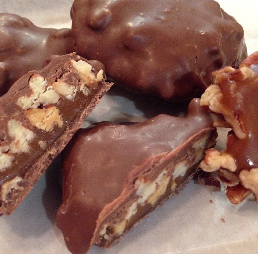 Valentine’s Day Treats (pecan, caramel, and chocolate) - Nandy&